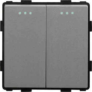 vypínač DVOJITÝ KLASICKÝ KLÁVESOVÝ SPÍNAČ - MODUL PRO MONTÁŽ DO RÁMEČKU