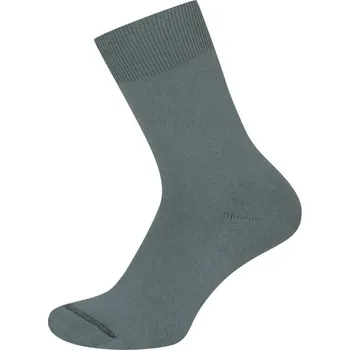 Pánské ponožky KNITVA 100% bavlněné ponožky EMIL - 5 párů šedá střední 42