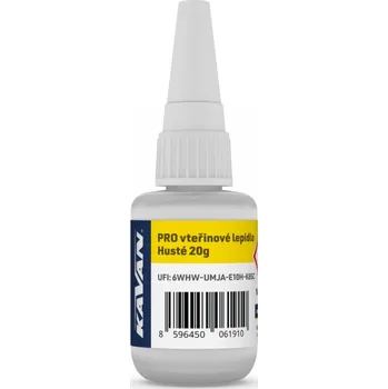 Průmyslové lepidlo KAVAN PRO husté vteřinové lepidlo 20g,