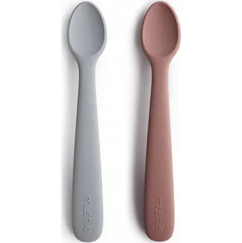 dětský příbor Silikonové příbory pro děti Mushie