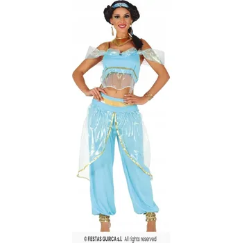 Karnevalový kostým Kostým princezna pouště modrý M