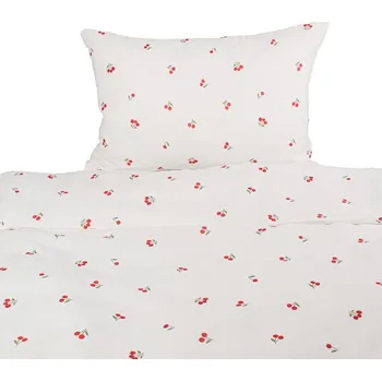 Mušelínové povlečení do postýlky 135x100 cm třešničky
