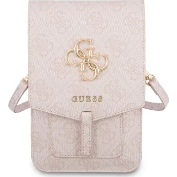 Telefonní příslušenství Pouzdro Guess PU 4G Metal Logo GUWBG4GFPI Phone Bag, růžová