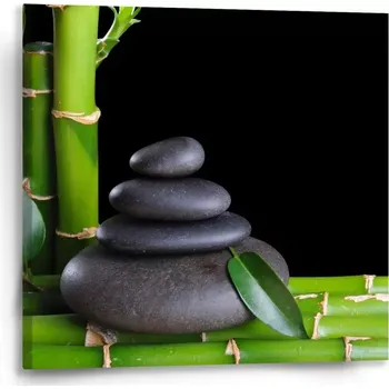 Obraz Sablio Obraz Bambus a kameny - 50x50 cm