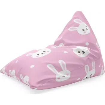 Sedací pytel Sablio Sedací vak Triangl Králíčci: 120 x 100 x 100 cm