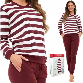 Dámské pyžamo Dámské pyžamo Cornette 635/468 Molly 3 vel. XL (42) kapsy pruhy bavlna