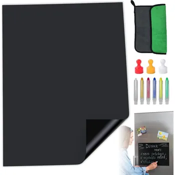 ČERNÁ KŘÍDOVÁ MAGNETICKÁ TABULE 200X100CM NA MAGNETKY