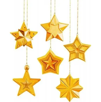 Vánoční dekorace HVĚZDIČKY HVĚZDY VÁNOČNÍ BAŇKY VÁNOCE FORMA FORMY SÁDRA