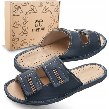 Dámské sandále Pohodlné pánské kožené Papuče domácí sandály, pevné a odolné, vel. 41