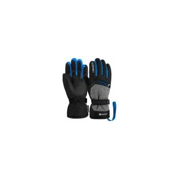 Reusch Flash GTX Junior black/black mel/brilliant blue rukavice černá/šedá/modrá 5,5