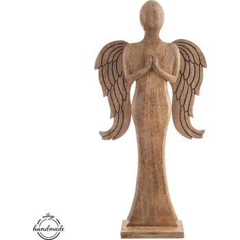 Vánoční dekorace ORION Dřevěný anděl MANGO 110cm