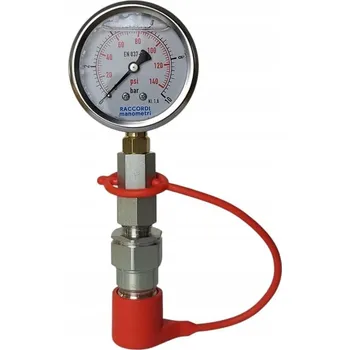 Měřicí sada manometr 0-10 bar rychlospojka pro měření tlaku v systému