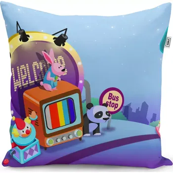 Polštář Sablio Polštář Bus stop - 50x50 cm