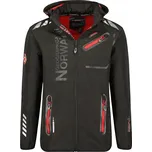 Pánská bunda Geographical Norway softshellová černá s kapucí velikost M