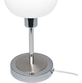 Lampička Italux TB-92039-CH LED stolní lampička Cave | 4.8W integrovaný LED zdroj | 495lm | 3000K | s vypínačem | chrom | opálová + K nákupu nad 3000 Kč dárek zdarma