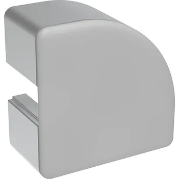 Stavební profil Alusic Záslepka profilu BH 45-10, 45x45 půlkulatá, šedá