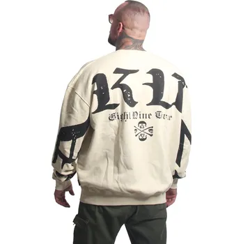 Pánská móda Pánská mikina Yakuza 3RD Oversized 27032 bone white velikost: S