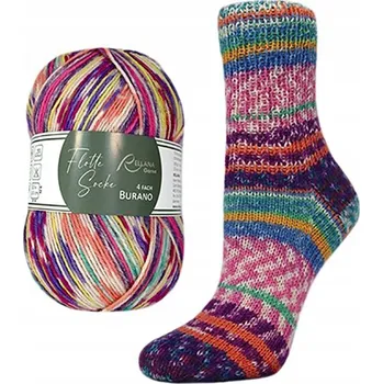 Příze Příze na ponožky Rellana 4-fach Burano 1886