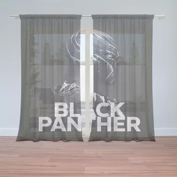 Záclona Sablio Záclony BLACK PANTHER z profilu Černý: 2ks 150x250cm