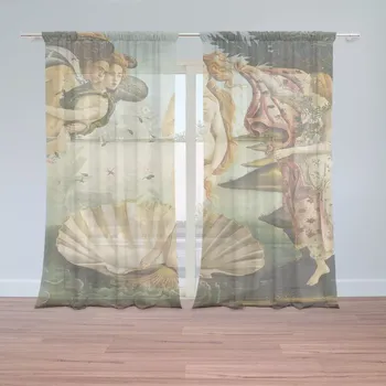 Záclona Sablio Záclony Zrození Venuše - Sandro Botticelli: 2ks 150x250cm