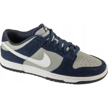 Pánská obuv NIKE DUNK LOW RETRO (48,5) Pánské Kožené Sneakers Boty Modré