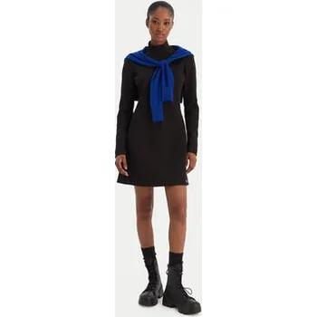 Dámské šaty Calvin Klein Jeans Každodenní šaty Ls Scuba Fit And Flare LV044D222G Černá Regular Fit L
