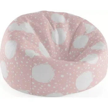 Sedací pytel Sablio Sedací vak Cocoon Bílé fleky - 115 x 75 cm x 45 cm