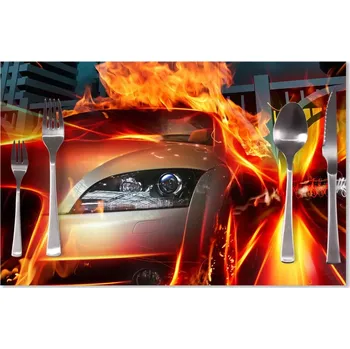 prostírání Sablio Prostírání Auto v plamenech: 40x30cm
