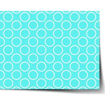 Plakát Sablio Plakát Bílé kruhy - 60x40 cm