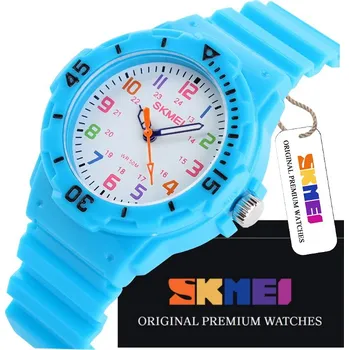 Hodinky BAREVNÉ DĚTSKÉ HODINKY SKMEI RUČIČKOVÉ PRO KLUKY A HOLKY 7 BAREV