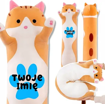 plyšák Plyšový Medvídek Plyšák Dlouhý Kocourek Zrzavý