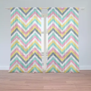 Záclona Sablio Záclony Duhové klikyháky: 2ks 150x250cm