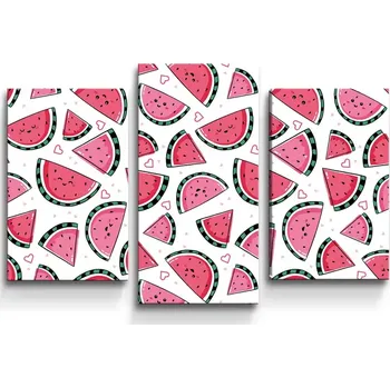 Obraz Sablio Obraz - 3-dílný Vodní meloun - 75x50 cm