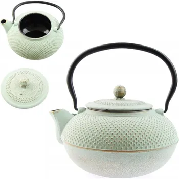 Konvice na čaj Tradiční litinová Konvice MPLCo 1,5 l zelená, žlutá