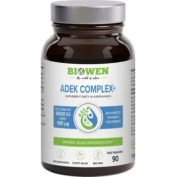 Biowen ADEK KOMPLEX Beta-Karoten D3 E K2 v MCT oleji 90 kapslí Immunita