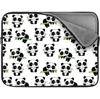 pouzdro na notebook Sablio Obal na notebook Pandy s větvičkou - 13"