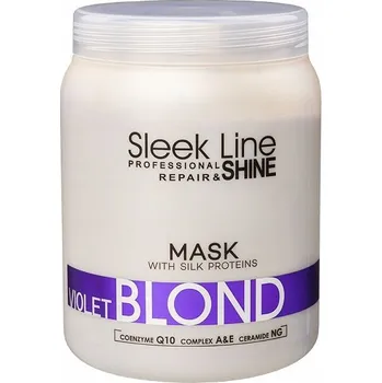 Vlasová regenerace Neutralizační maska pro blond vlasy Stapiz Sleek Line Violet Blond 1000 ml