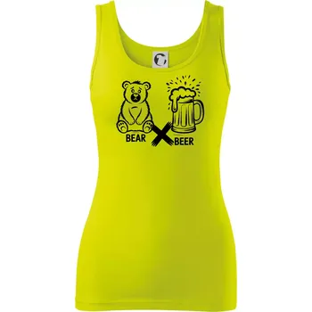 Dámské tričko Anglický slovníček - Bear Beer - Dámské tílko - 2XL ( Limetková )