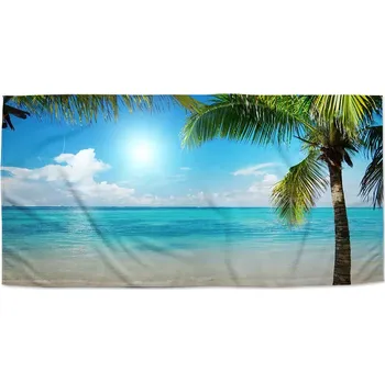 Osuška Sablio Ručník Pláž s palmami - 30x50 cm