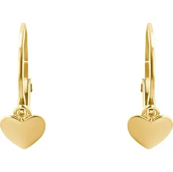 Náušnice Zlaté dětské náušnice se srdíčky Angie