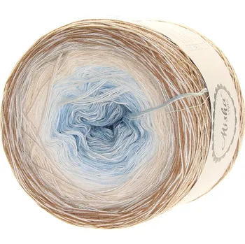 Příze V závěji bílý lunární lurex- nitka 1000 m - Misha style příze