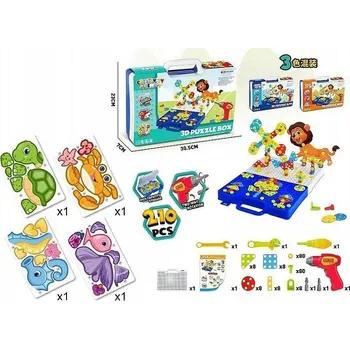 Puzzle Skládačka puzzle pro přišroubování v kufříku /ADAR