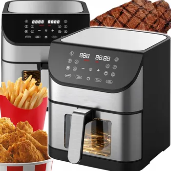 fritéza FRITÉZA HORKOVZDUŠNÁ BEZ TUKU XXL AIR FRYER 8L 1800W S OKÉNKEM A 12 PROGRAMY