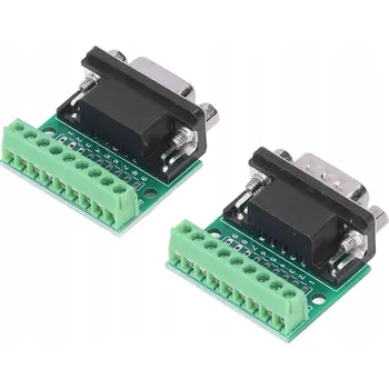 DB9 Konektor samec samice Adaptér se šroubovací svorkovnicí