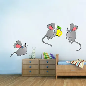 samolepka Sablio Samolepka na zeď: Myšky 4ks
