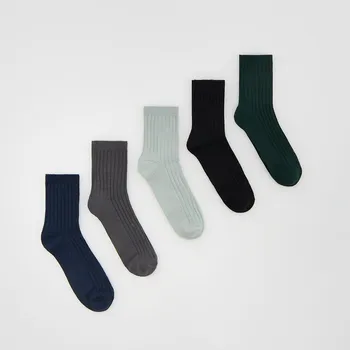 Reserved - Ponožky 5 ks - tmavomodrá - 009HJ-59X - 009HJ-59X-K37