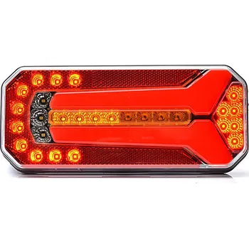 Osvětlení automobilu Zadní skupinová svítilna LED 12-24V 5-funkcí WAS W150DD/1151DDL/P