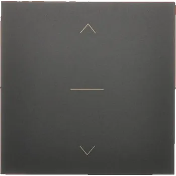 vypínač Kryt pro žaluziový ovladač třípólový, řazení 1-0-2, Simon 54 DKZW1K/49, černá metalizovaná