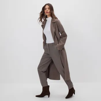 Reserved - Kostkované kalhoty cigaretového střihu - vícebarevná - 325GF-MLC - 325GF-MLC-36