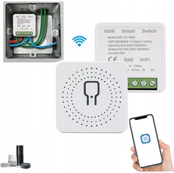 vypínač PODOMÍTKOVÉ RELÉ MODUL WIFI SPÍNAČ ZÁSUVKA TUYA SMART 2KS